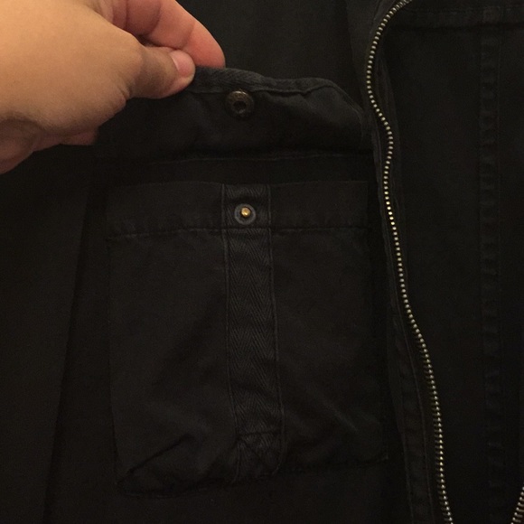 Converse Black Cotton Zip-Up Jacket - Picture 5 of 8